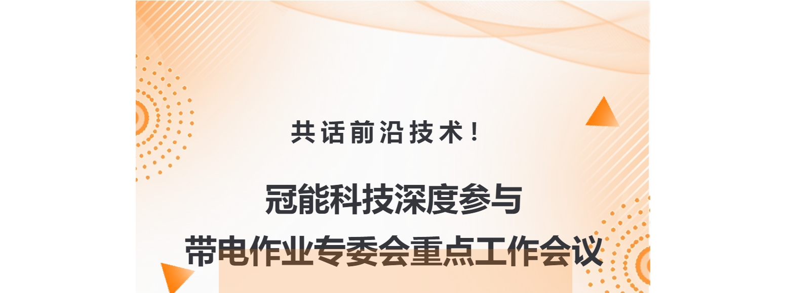 共话前沿技术！冠能科技深度参与带电作业专委会重点工作会议